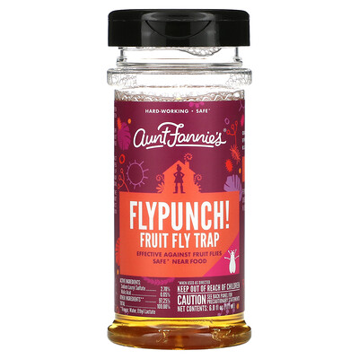 Aunt Fannie's, Flypunch! Fruit Fly Trap, 6 fl oz (177 ml)