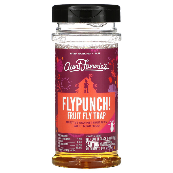 Flypunch! Ловушка для фруктовой мухи, 177 мл (6 жидк. Унций)