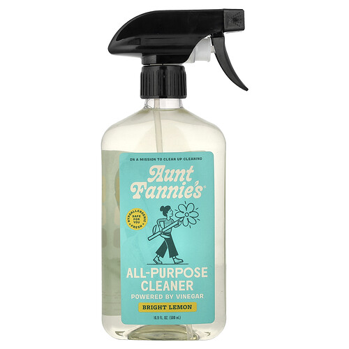 Aunt Fannie's All-Purpose Cleaner, Bright Lemon, 16.9 fl oz (500 ml)