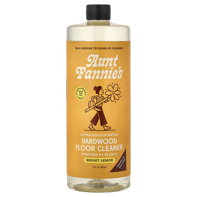 Aunt Fannie's, Limpiador ultraconcentrado para pisos de madera, Limón intenso, 946 ml (32 oz. líq.)