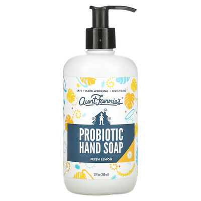 Aunt Fannie's Probiotic Hand Soap Fresh Lemon 12 fl oz (355 ml)