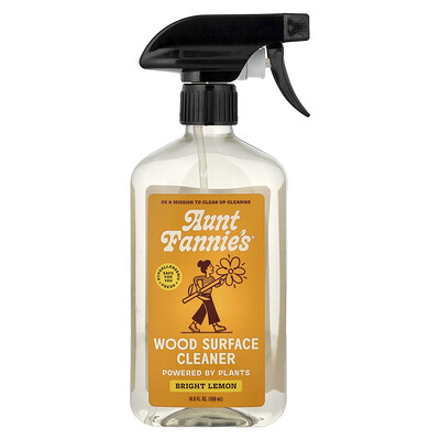 Aunt Fannie's, Limpiador de superficies de madera, Limón brillante, 500 ml (16,9 oz. líq.)