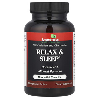 Futurebiotics, Relax & Sleep®, 120 comprimidos vegetales