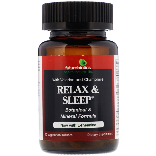 FutureBiotics‏, Relax & Sleep, 60 Vegetarian Tablets