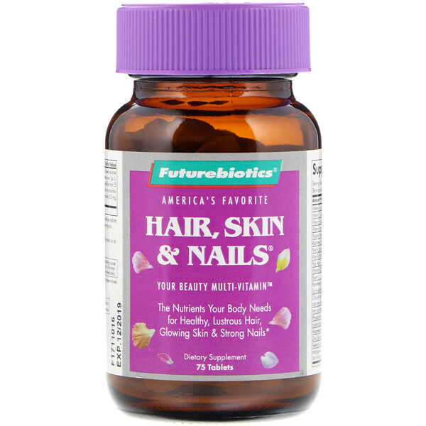 FutureBiotics‏, Hair, Skin & Nails, 75 Tablets