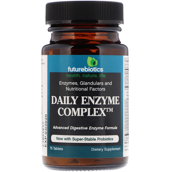 FutureBiotics, Daily Enzyme Complex, 75 Tablets iHerb