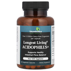 Найдовше живучий Acidophilus+, 100 вегетаріанських капсул