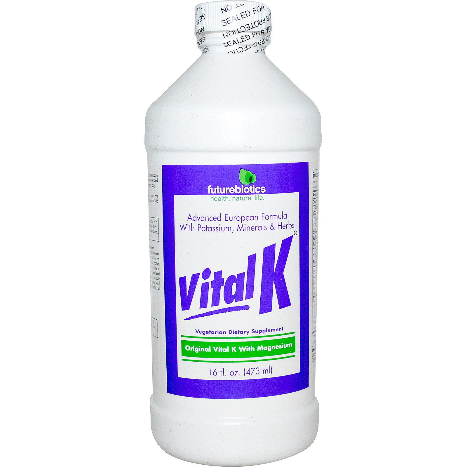 FutureBiotics, Vital K, Original Vital K with Magnesium, 16 fl oz (473