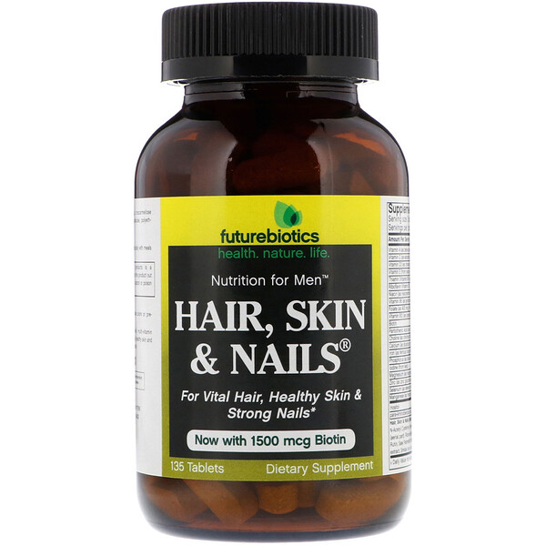 FutureBiotics, Nährstoffe für Männer, Haare, Haut & Nägel, 135 Tabletten