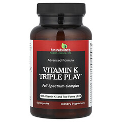 Triple Play™, вітамін K, 60 капсул
