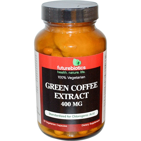 FutureBiotics, Green Coffee Extract, 400 mg, 90 Veggie Caps iHerb