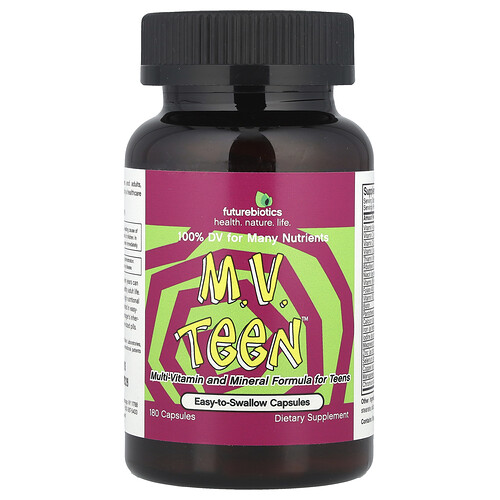 Futurebiotics, M.V. Teen™, Nahrungsergänzungsmittel für Teenager, 180 Kapseln