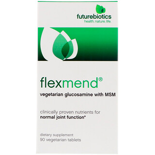 FutureBiotics, فليكس ميند، جلوكوزامين نباتي بالميثيل سلفونيل ميثان، 90 قرص نباتي