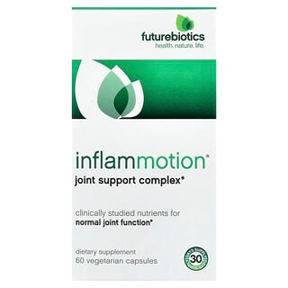 Futurebiotics, InflamMotion®, komplex na podporu kĺbov, 60 vegetariánskych kapsúl