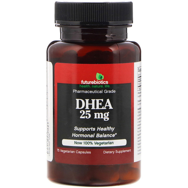 FutureBiotics, DHEA, 25 mg, 75 Vegetarian Capsules - iHerb