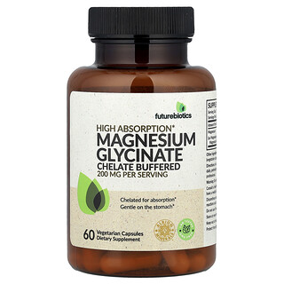 Futurebiotics, Glicinato de magnesio, 60 cápsulas vegetales (100 mg por cápsula)