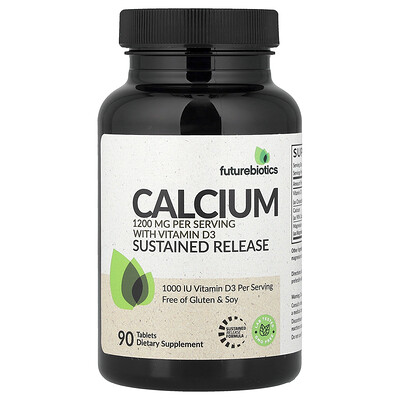 Product Image for Futurebiotics, Calcium With Vitamin D3, Sustained Release, 90 Tablets