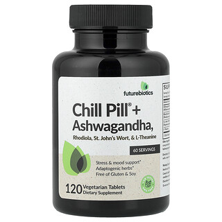 Futurebiotics, Chill Pill® con ashwagandha, 120 comprimidos vegetales