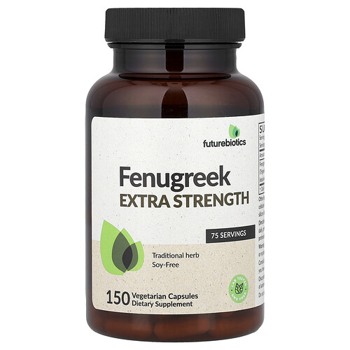 Futurebiotics, Fenugreek, Bockshornklee, 150 pflanzliche Kapseln (120 mg pro Kapsel)