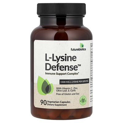Product Image for Futurebiotics, L-Lysine Defense , 90 Vegetarian Capsules
