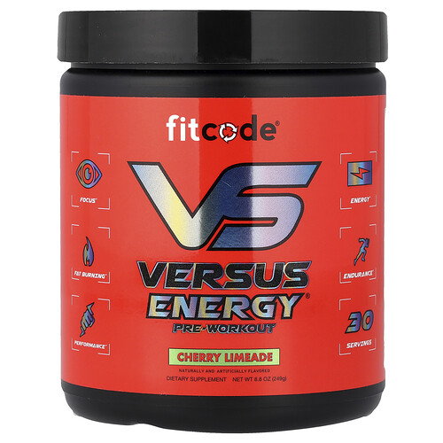 Fitcode Versus Energy® Pre-Workout, Cherry Limeade, 8.8 oz (249 g)