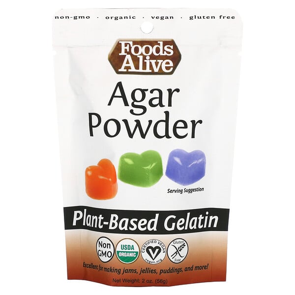 Foods Alive‏, Agar Powder, 2 oz (56 g)