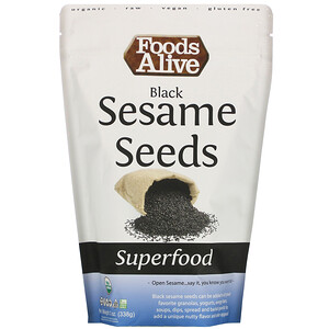 Фудс Алайф, Superfood, Black Sesame Seeds, 12 oz (338 g) отзывы