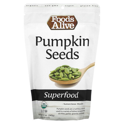 

Foods Alive Superfood Pumpkin Seeds 12 oz (340 g)