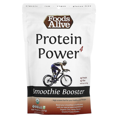 

Foods Alive Smoothie Booster, протеиновый порошок 4, 227 г (8 унций)