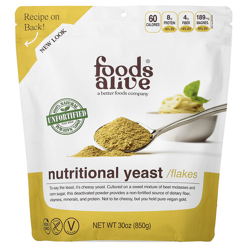 Foods Alive Nutritional Yeast Flakes, 30 oz (850 g)