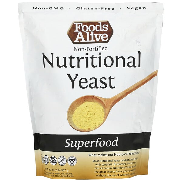 Foods Alive‏, Superfood, Non-Fortified Nutritional Yeast, 32 oz (907 g)