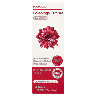Foodology, Coleology Cut PRO, Para mujeres, 60 comprimidos