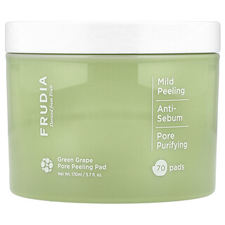 Frudia, Yeşil Üzüm Gözenek Soyma Pedi, 70 Ped, 5,7 fl oz (170 ml)