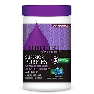 Отзывы о Фуд Саэнс, Superior Purples, Blueberry, 11.59 oz (328.5 g)