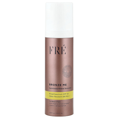 Fre, Bronze Me, Sun-Kissed Mineral Sunscreen, sonniger mineralischer Sonnenschutz, LSF 50, 100 ml (3,38 fl. oz.)