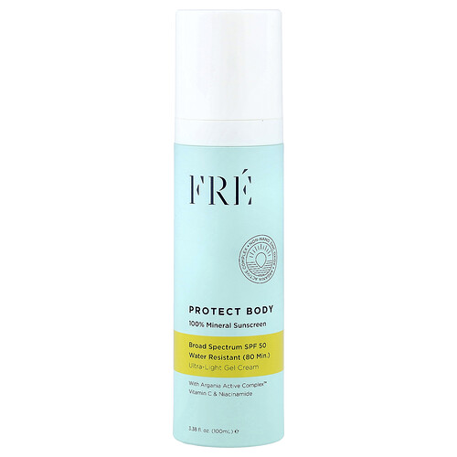 Fre, Protect Body, 100% Mineral Sunscreen, 100% mineralischer Sonnenschutz, LSF 50, 100 ml (3,38 fl. oz.)
