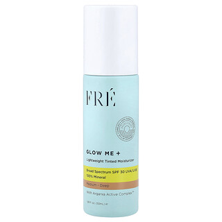 Fre, Glow Me+, Lightweight Tinted Moisturizer, SPF 30, Medium-Deep, 1.69 fl oz (50 ml)