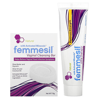Femmesil, 私密部位清潔棒和超級護理軟膏，2 件套