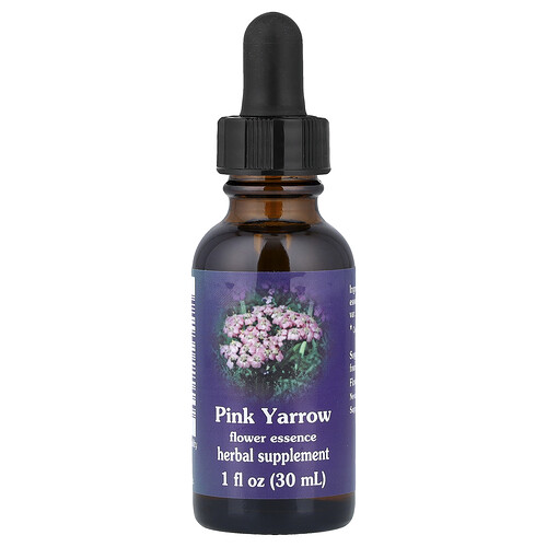 Flower Essence Services Pink Yarrow, Flower Essence, 1 fl oz (30 ml)