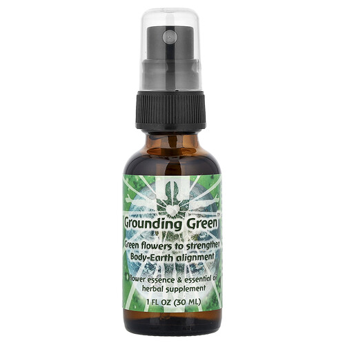 Flower Essence Services Flower Essence & Essential Oil, Grounding Green™, 1 fl oz (30 ml)