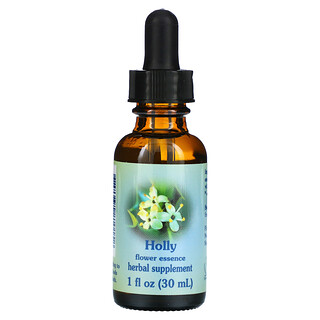 Flower Essence Services, healing Herbs, Stechpalme, Blütenessenz, 1 fl oz (30 ml)
