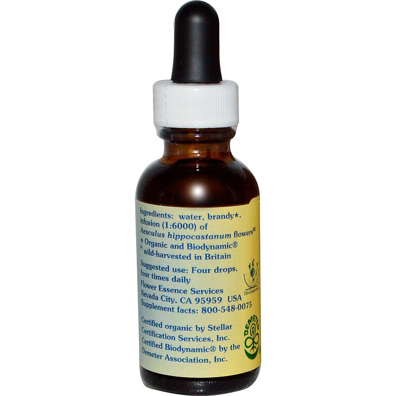 Flower Essence Services, White Chestnut, Flower Essence, 1 fl oz (30 ml