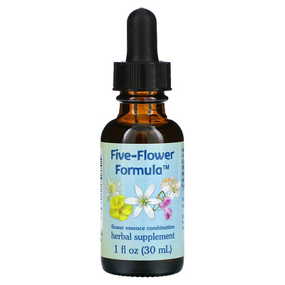 

Flower Essence Services Five-Flower Formula Flower Essence Combination 1 fl oz (30 ml)