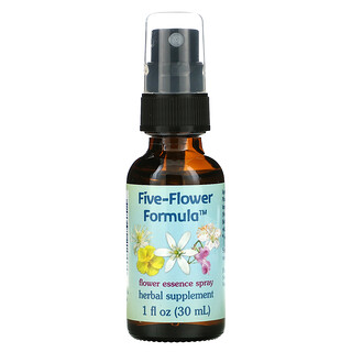 Flower Essence Services, Fórmula de Cinco Flores, Spray de Essências Florais, 30 ml (1 fl oz)