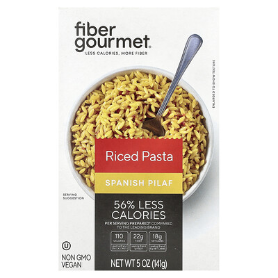 Product Image for Fiber Gourmet, Riced Pasta, Spanish Pilaf, 5 oz (141 g)
