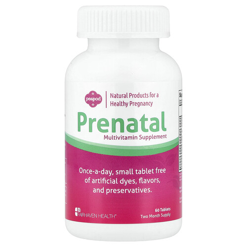 Fairhaven Health, Peapod, Prenatal Multivitamin Supplement, 60 Tablets