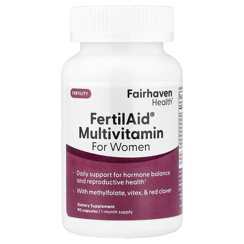 Fairhaven Health, FertilAid® Multivitamin für Frauen, 90 Kapseln