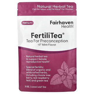 Fairhaven Health, FertiliTea®, tè per il preconcepimento, menta, 90 ml