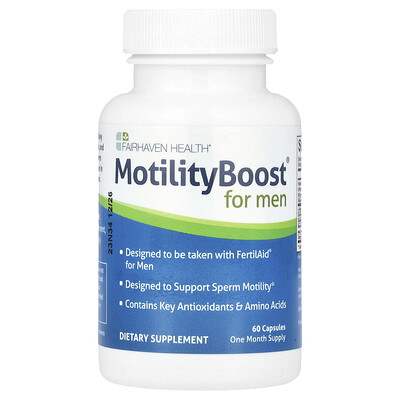 Photos - Vitamins & Minerals Fairhaven Health, MotilityBoost® for Men, 60 Capsules FHH-00017