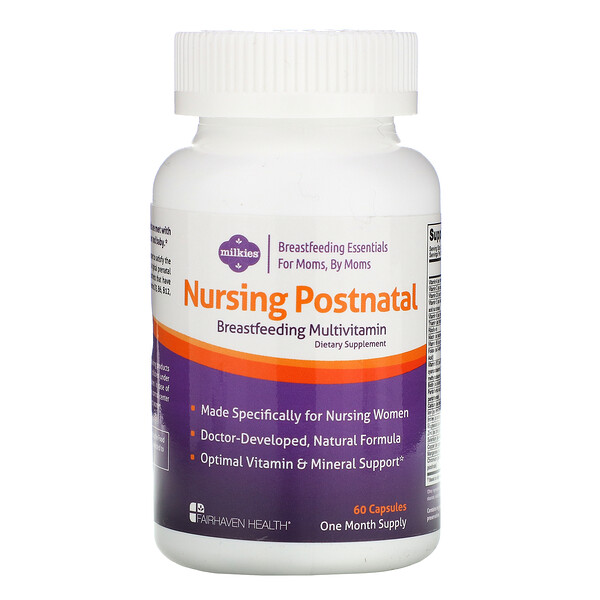 Fairhaven Health, Nursing Postnatal Breastfeeding Multivitamin, 60